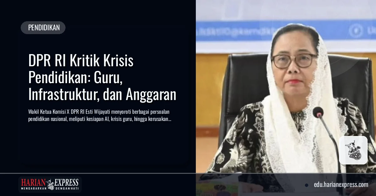 DPR RI Kritik Krisis Pendidikan: Guru, Infrastruktur, dan Anggaran