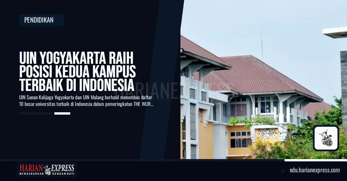 UIN Yogyakarta Raih Posisi Kedua Kampus Terbaik di Indonesia